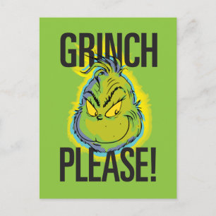 Snarky Grinch   Lustiger Grinch Bitte Zitat Postkarte