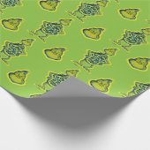 Snarky Grinch | Witzig Ich rede nur mit meinem Hun Geschenkpapier (Ecke)