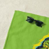 Snarky Grinch | Witzig Ich rede nur mit meinem Hun Strandtuch (Beispiel)