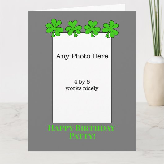 Snarky Irish Birthday Karte (Vorderseite)