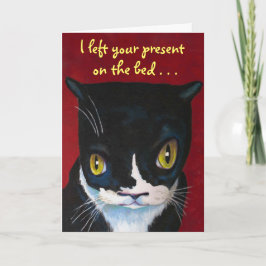 Snarky Kitty Birthday Card Karte