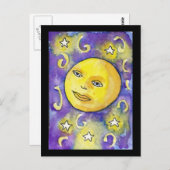 Snarky Moon and Stars Postcard Postkarte (Vorne/Hinten)