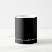 Snarky-Mug zum Beantworten von Problemen Kaffeetasse (Mittel)