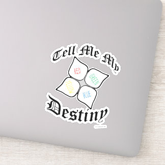 Snarky Paper Fortuneteller Nostalgia Design Aufkleber