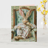 Snarky Rabbit Osternkarte Karte (Gelbe Blume)