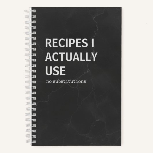 Snarky Rezeptbuch | Küchennotizbuch Notizblock (Vorderseite)