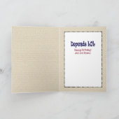 Snarky Sarcastic für sein lustiges Alter Geburtsta Karte (Innenseite)