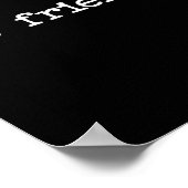 Snarky Sarcastic Quote Saying Gift Not Friendly  Poster (Ecke)