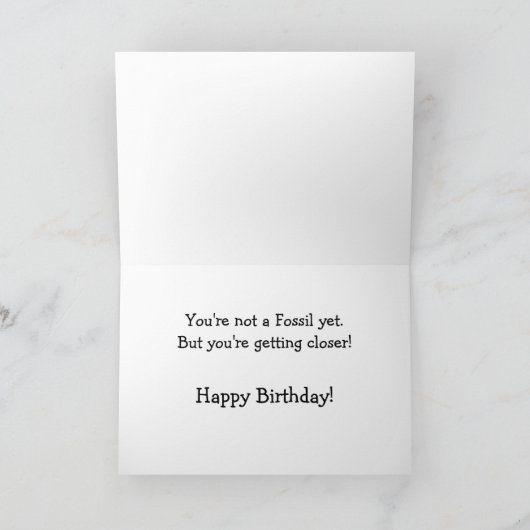 Snarky Senior Birthday Card Karte (Innenseite)