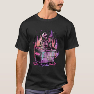 Snarky Skeleton Emotional Dumpster Fire Alles T-Shirt