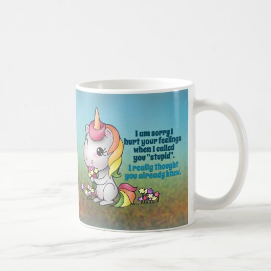 Snarky Unicorn-Tasse Kaffeetasse (Rechts)