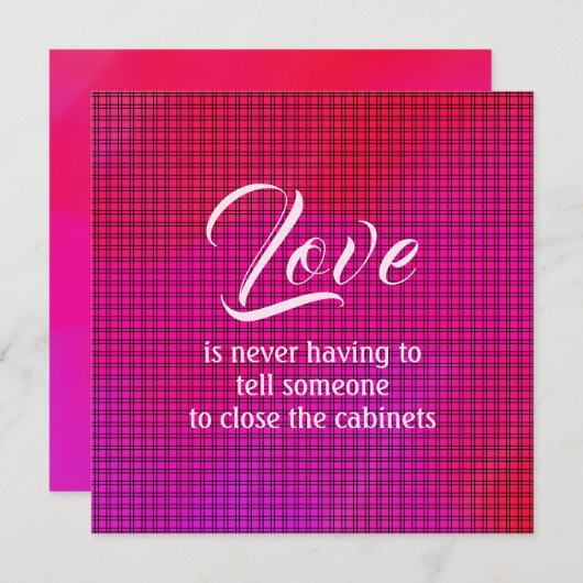 Snarky Valentinstag Card (Vorne/Hinten)