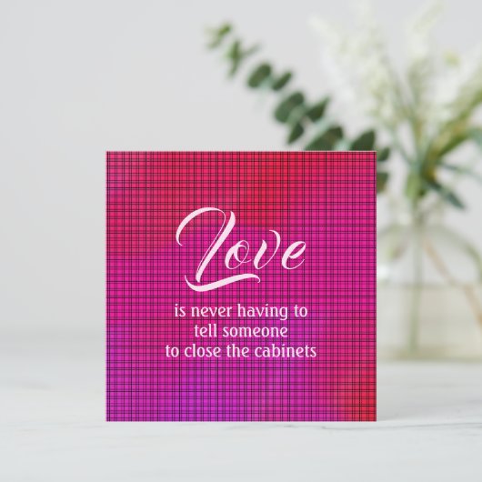 Snarky Valentinstag Card (Stehend Vorderseite)