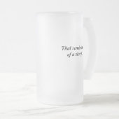 Snarling Graeko Mattiert Beer Tasse (VorderseiteRechts)