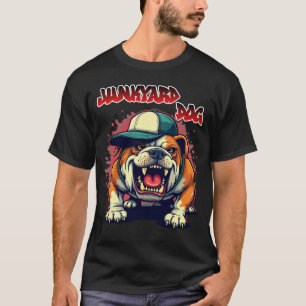 Snarling Junkyard Bulldog Urban Streetwear T-Shirt
