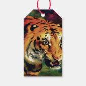 Snarling Tiger Artistic Portrait Geschenkanhänger (Vorderseite)