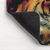 Snarling Tiger Artistic Portrait Mousepad (Ecke)