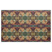 Snarling Tiger Artistic Portrait Stoff (Fat Quarter (45,7 x 55,9 cm))
