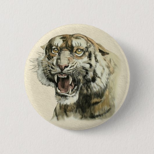 Snarling Tiger Button (Vorderseite)