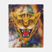 Snarling Tiger Nebula Fleece Blanket (Vorderseite)