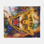 Snarling Tiger Nebula Fleece Blanket (Vorderseite (Horizontal))