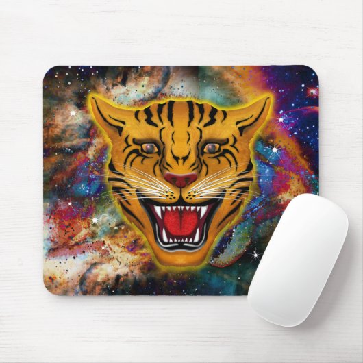 Snarling Tiger Nebula Mousepad (Mit Mouse)
