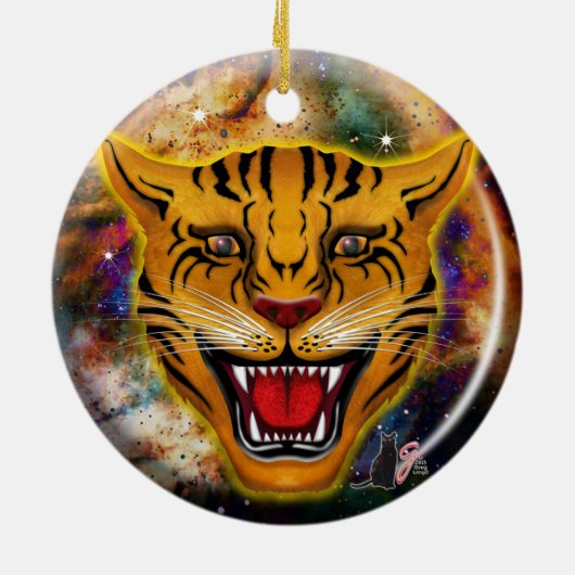 Snarling Tiger Nebula Ornament (Hinten)