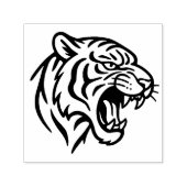 Snarling Tiger Profile Permastempel (Design)