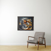Snarling Tiger Wall Hanging Bedroom Décor Wandteppich (Beispiel (Horizontal))