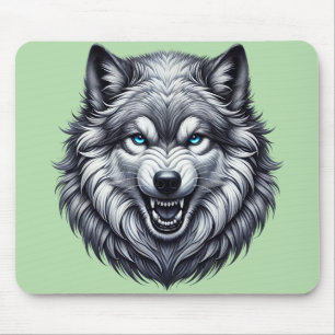 Snarling Wolf Mousepad