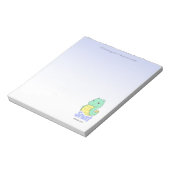 Snat (Schlange + Katze) Lila Notizblock (Rotiert)