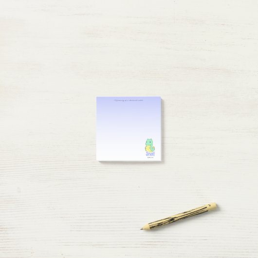 Snat (Snake + Cat) Post-it Klebezettel (Auf Schreibtisch)