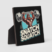 Snatch Squatch - Funny Weightlift Fotoplatte (Vorderseite)
