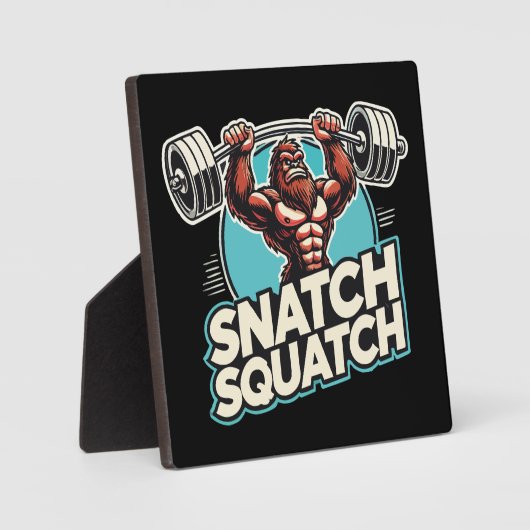 Snatch Squatch - Funny Weightlift Fotoplatte (Vorderseite)