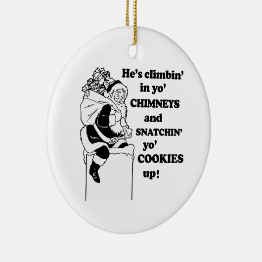 Snatchin yo Plätzchen oben Keramik Ornament (Rechts)