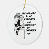 Snatchin yo Plätzchen oben Keramik Ornament (Links)