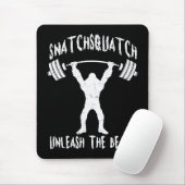 Snatchsquatch, Cartoon Big Foot, Beast, Funny Gym Mousepad (Mit Mouse)