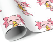 'Snaxalotl'Snacking Axolotl Wrapping Paper Geschenkpapier (Rolleneckpunkt)