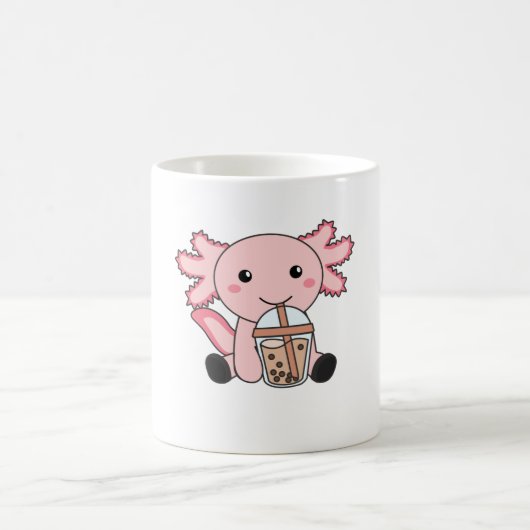Snaxolotl Axolotl Bubble Tee Liebhaber von süßen T Kaffeetasse (Mittel)