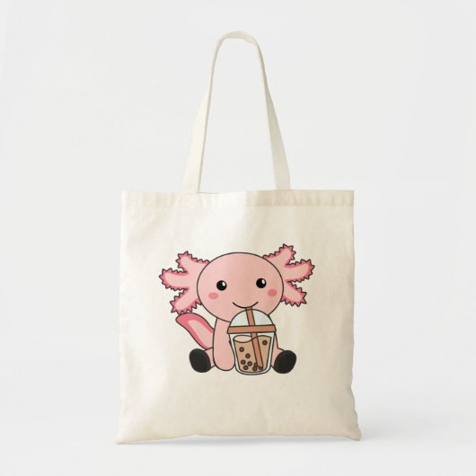 Snaxolotl Axolotl Bubble Tee Liebhaber von süßen T Tragetasche (Vorne)