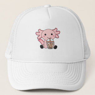 Snaxolotl Axolotl Bubble Tee Liebhaber von süßen T Truckerkappe