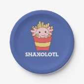 Snaxolotl Axolotl Lover Niedlicher Tiere Fries T - Pappteller (Vorderseite)