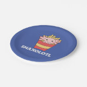 Snaxolotl Axolotl Lover Niedlicher Tiere Fries T - Pappteller (Schrägansicht)