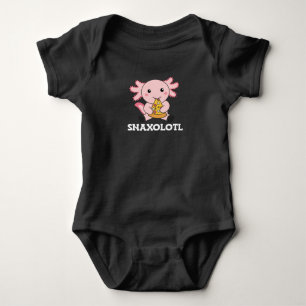 Snaxolotl Axolotl Lover Niedlicher Tiere Pizza Baby Strampler