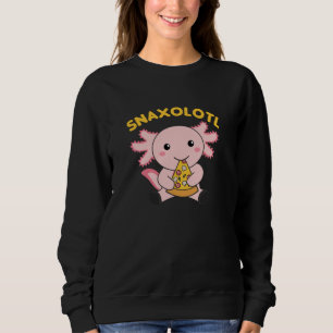 Snaxolotl Axolotl Lover Niedlicher Tiere Pizza Sweatshirt