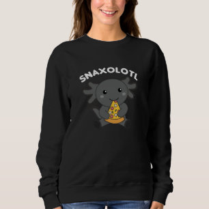 Snaxolotl Axolotl Lover Niedlicher Tiere Pizza Sweatshirt