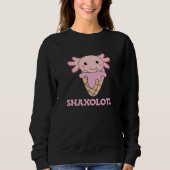 Snaxolotl Axolotl Lovers Sweet Animals Ice Creme Sweatshirt (Vorderseite)