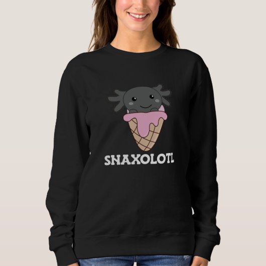 Snaxolotl Axolotl Lovers Sweet Animals Ice Creme Sweatshirt (Vorderseite)