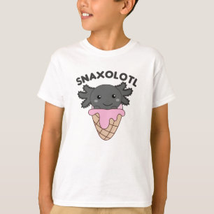 Snaxolotl Axolotl Lovers Sweet Animals Ice Creme T-Shirt