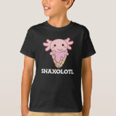 Snaxolotl Axolotl Lovers Sweet Animals Ice Creme T-Shirt (Vorderseite)